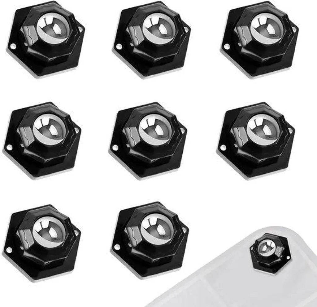 Roulettes de rechange adhésives 360° pour bacs de rangement et bacs