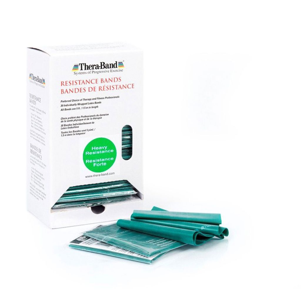 Thera-Band Dispenser Box: 30 Bänder à 1,5 m - grün