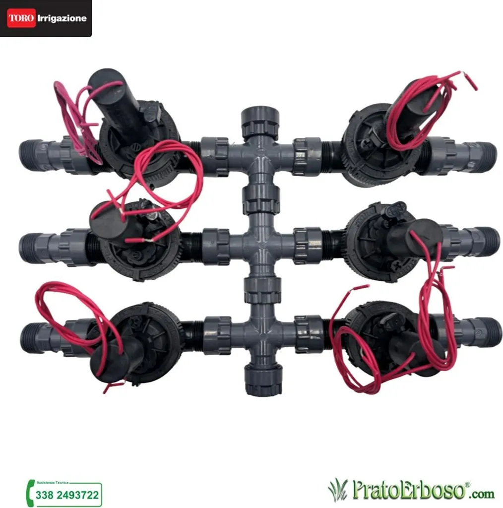 Collecteur Toro EPZ 24V à 6 Stations avec Électrovannes pour Arrosage
