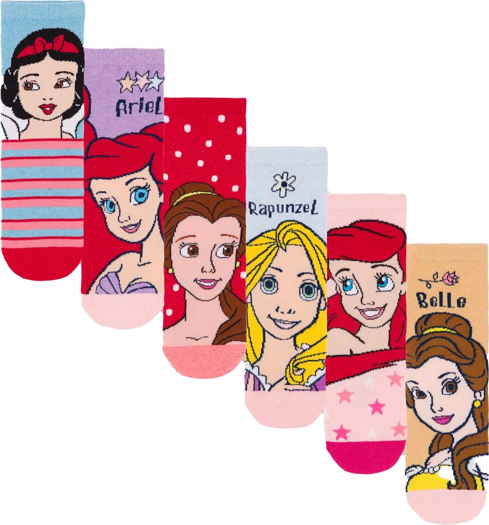 Disney Princess - Socken für Mädchen (6er-Pack) NS7630 (23 Produktbild 