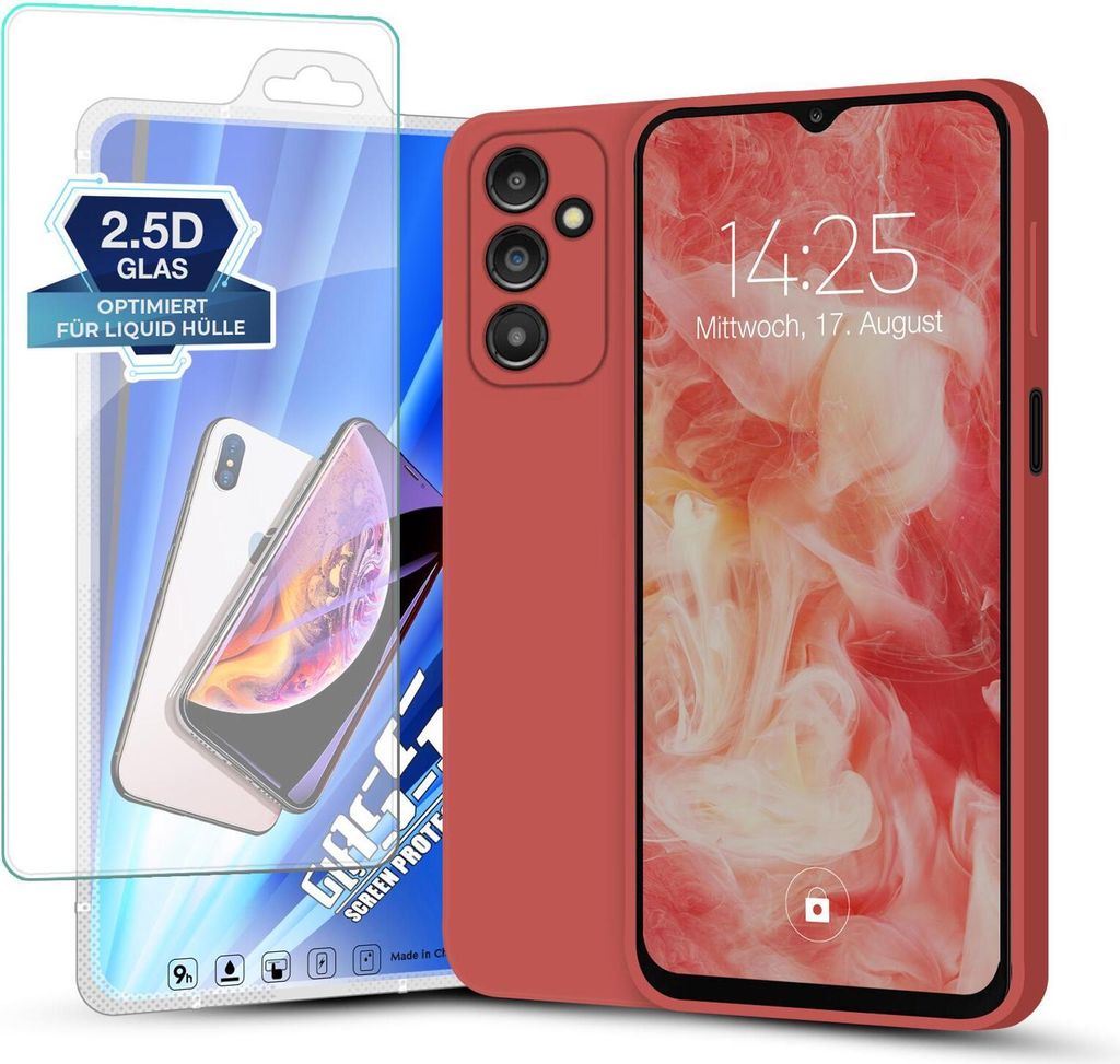 Hülle für Samsung Galaxy A14 5G mit 9H Displayglas Produktbild 
