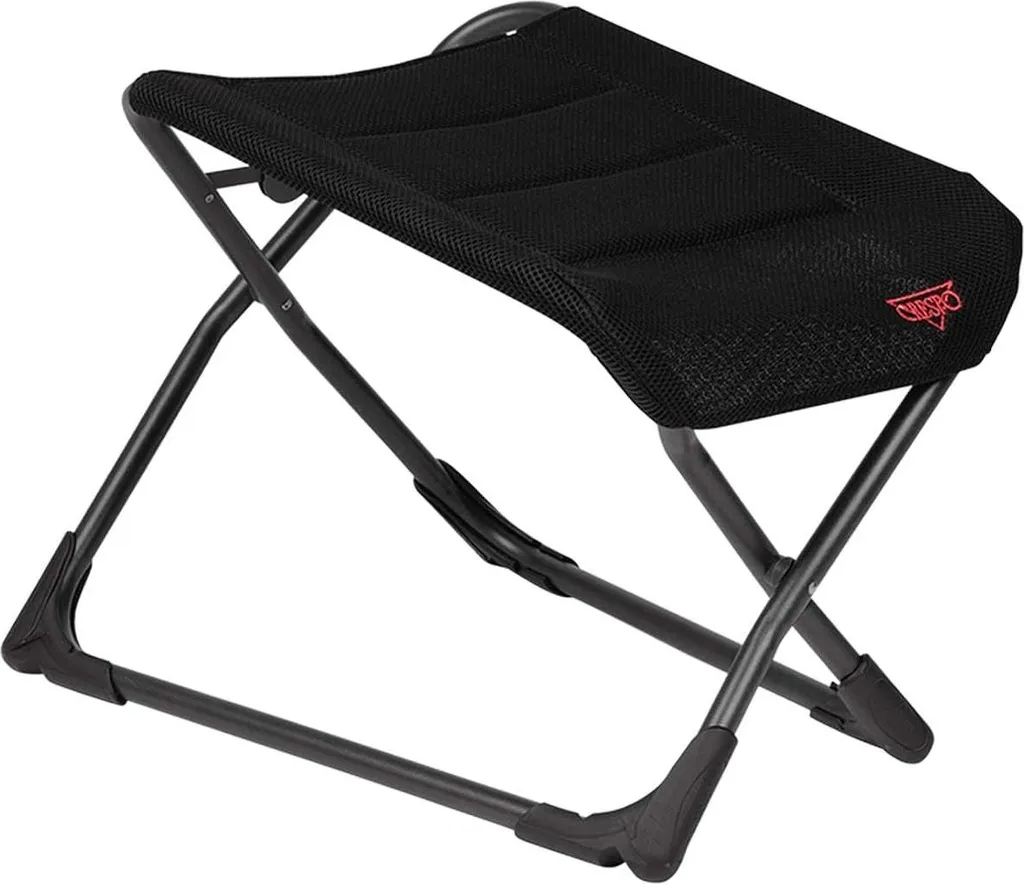 Repose-pieds de Camping Air-Deluxe Noir - Extension pour Fauteuil Relax
