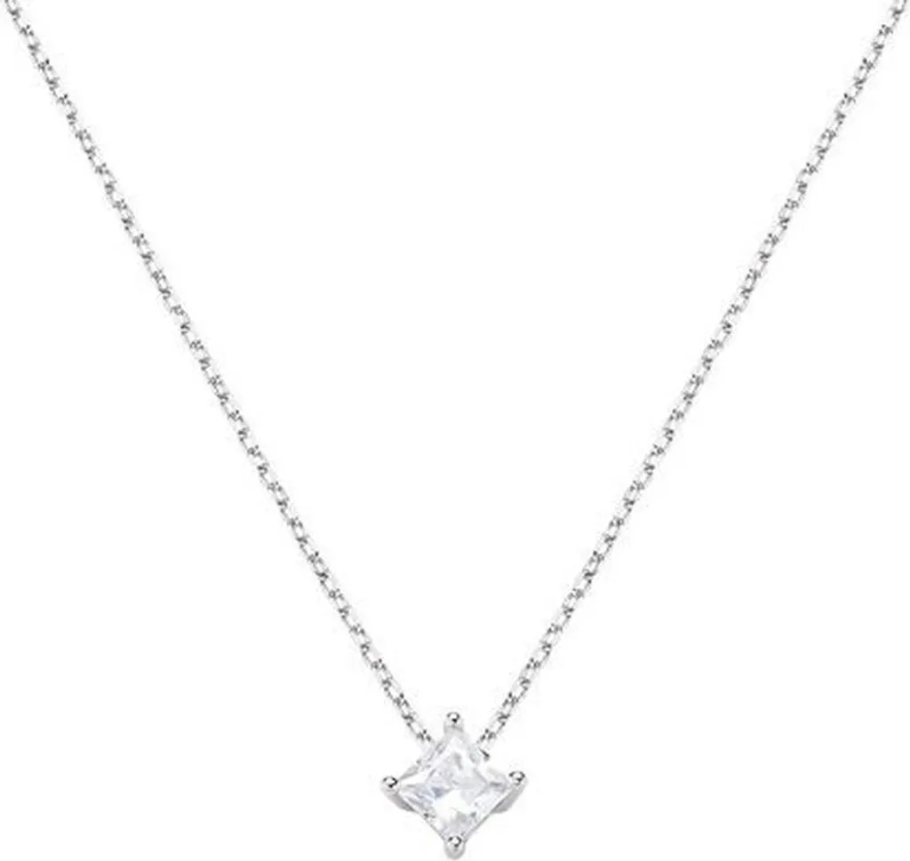 Amen Gioielli Collana Donna CLSOQ40BB Argento e Zircone Originale