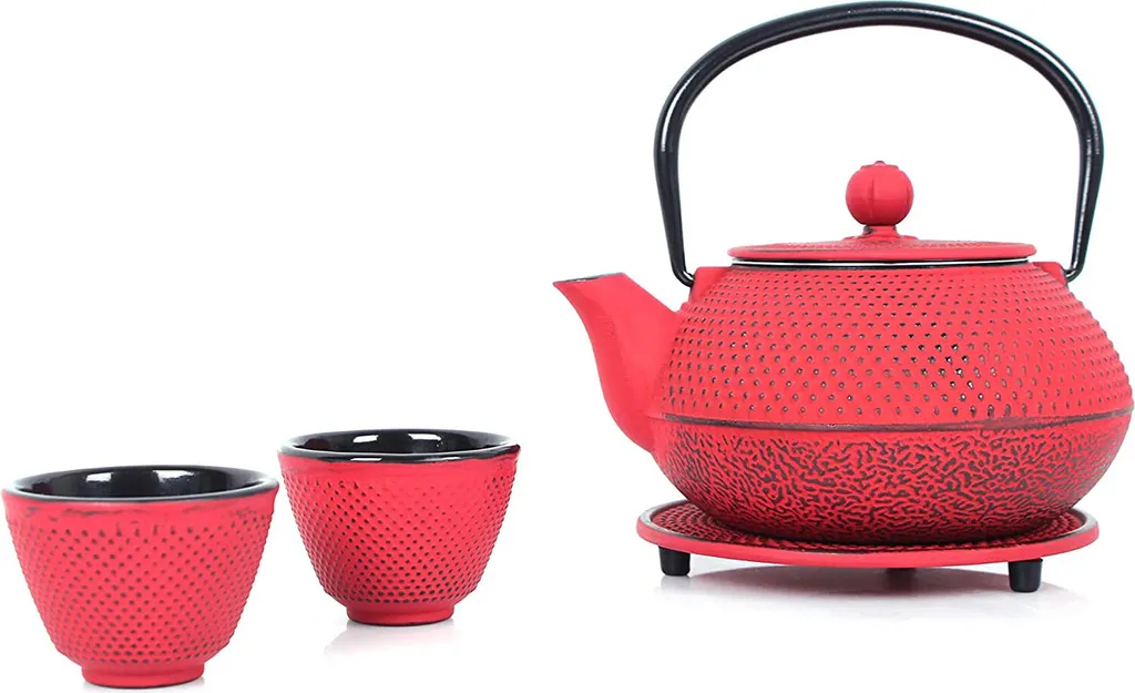 Echtwerk Set Tè Ghisa 0.8L Rosso Vintage - Design e Qualità - 3