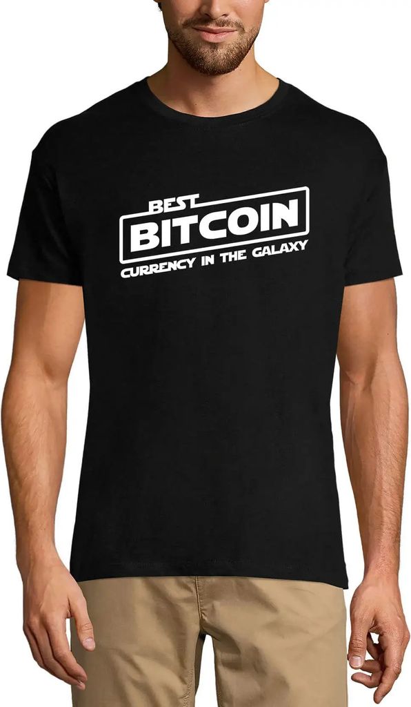 Herren Grafik T-Shirt Beste Bitcoin-Währung in der Galaxie - Krypto – Best Bitcoin Currency In The Galaxy - Crypto – Öko-Verantwortlich Vintage