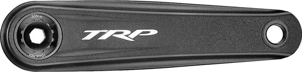 Pédalier Monoplateau TRP EVO 12 en Alu 165 mm CK-8050 Noir et Argent