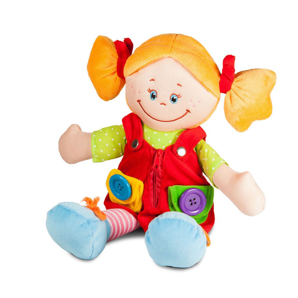 Rubie‘s Stoffpuppen-Kostüm Für Mädchen – Gruseliges Halloween-Kostüm Mit Bedrucktem Kleid Und Scheren-Haarreif