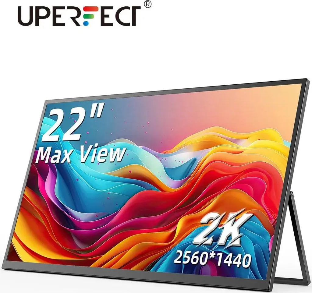 Second écran portable QHD 22" IPS pour télétravail - Noir - 2