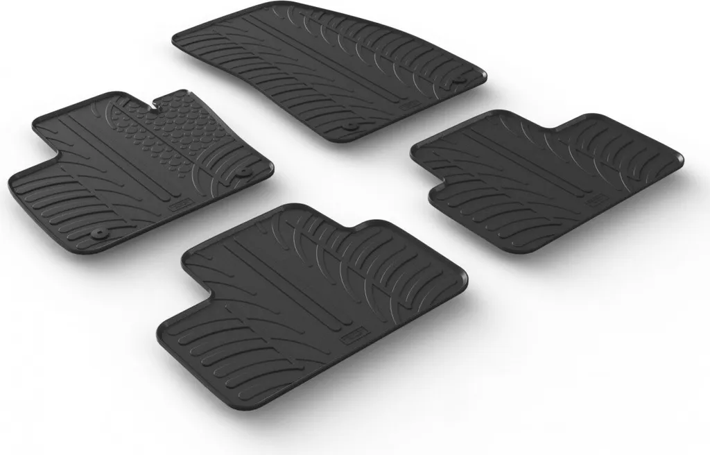 Set Tappetini Auto in Gomma Heavy Duty - 4 Pezzi Anteriori e Posteriori