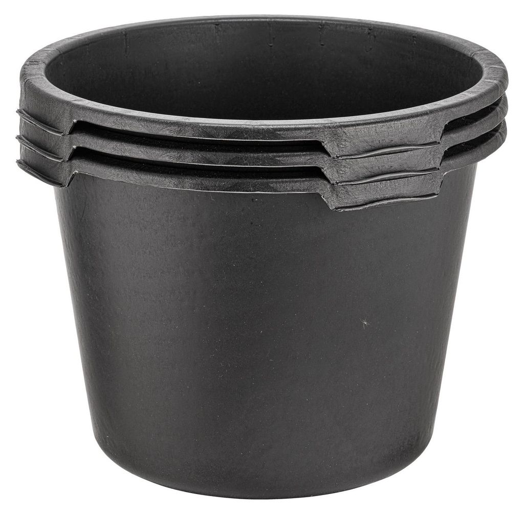 3x Mörtelkübel 40 Liter Rund Baueimer Maurerkübel - Ø 48 cm Produktbild 