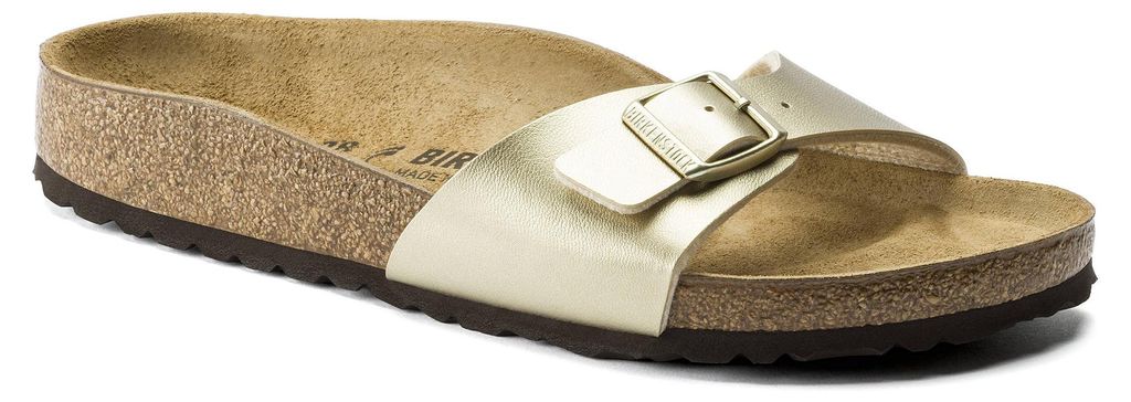 Birkenstock Madrid Damen-Pantoletten in Gold – weite Produktbild 