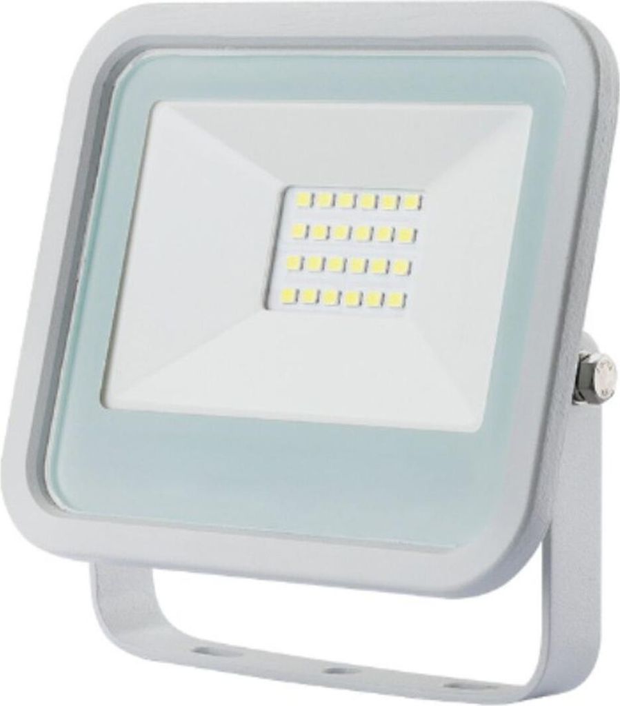 20w led strahler 1400lm 6400k kaltlicht 12,4x10,6x2,8cm white edm