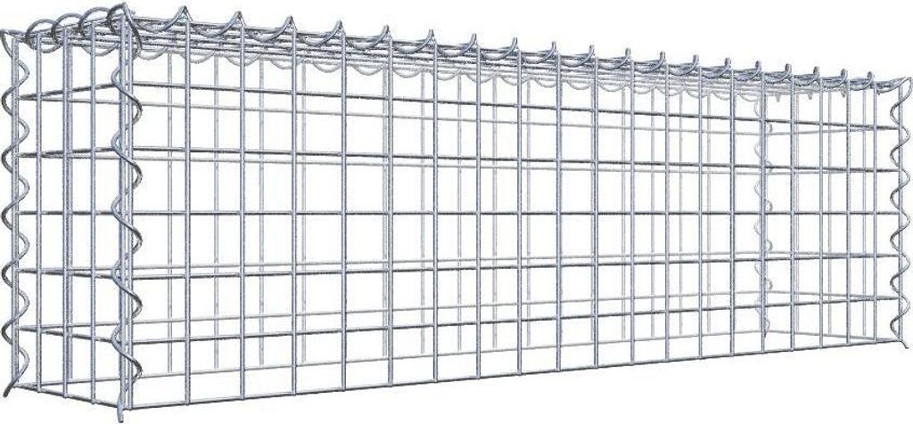 Anbaugabione Typ 3 100 cm x 30 cm x 20 cm (L x H x T), Maschenweite 5 cm x 5 cm, Spirale