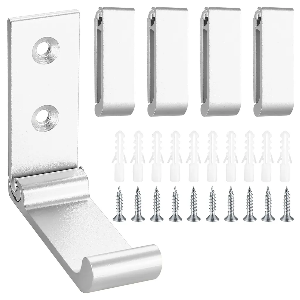 Patère murale pliante lot de 5 supports rabattables pour vêtements