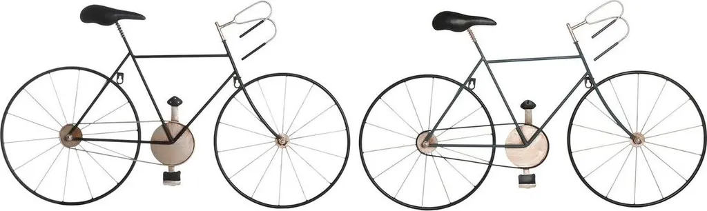Set 2 Statue Decorative Bicicletta Vintage Metallo DKD Home Decor