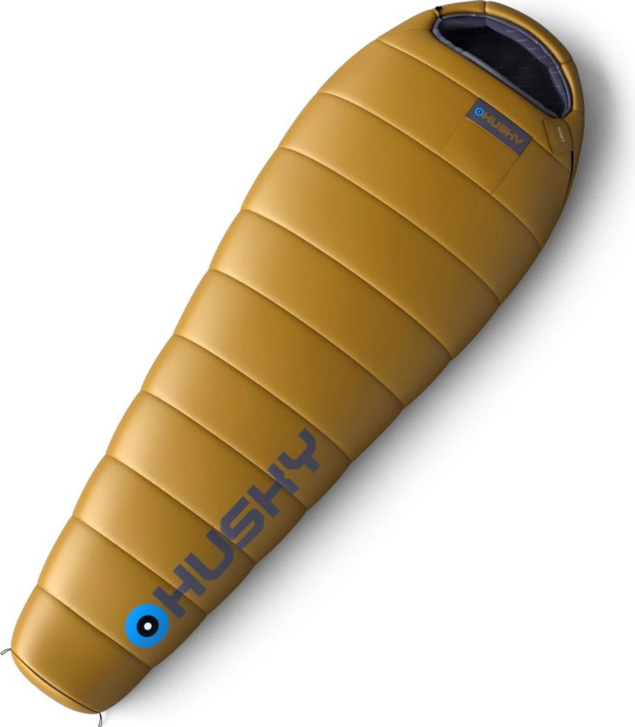 Husky Mumienschlafsack Husky Plus Senf -10°C 2024 - 220 x 95 cm - gelb