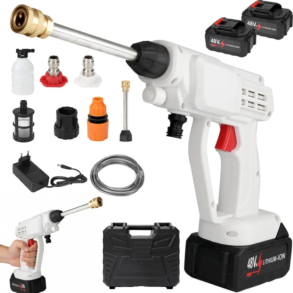 Kit Pulizia Esterni Wireless: Idropulitrice per Finestre e Patio
