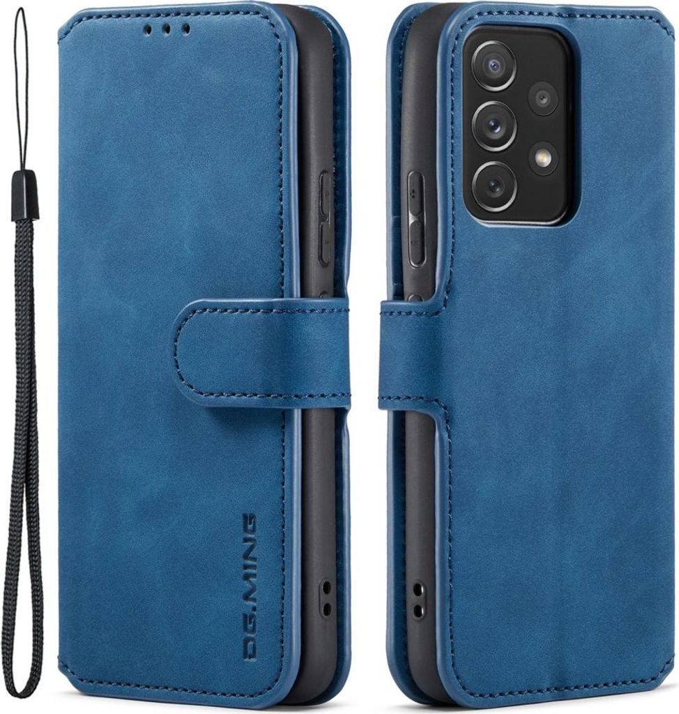 Samsung Galaxy A53 Hülle - DG.MING Luxus Klapphülle - Blau