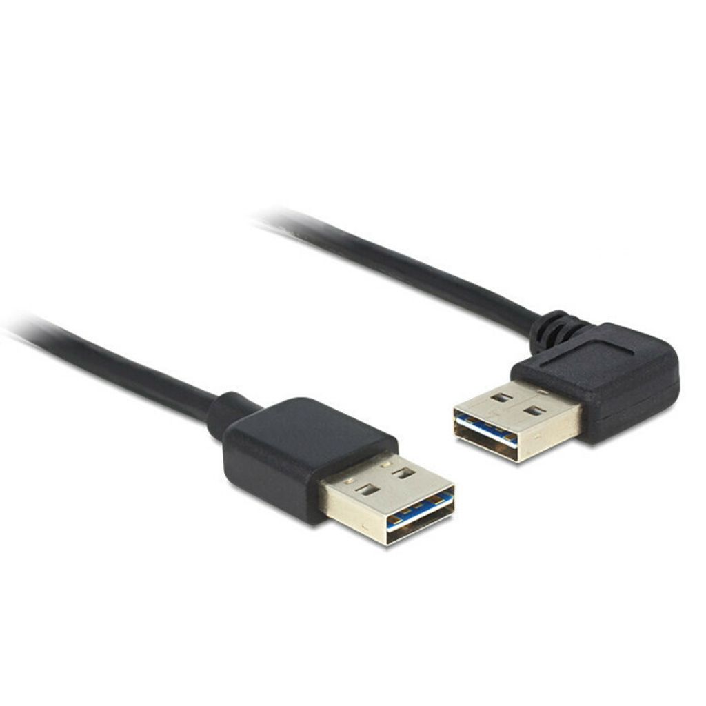 DeLOCK 5m USB 2.0 A m/m 90°, 5 m, USB A, USB A, USB 2.0, Produktbild 