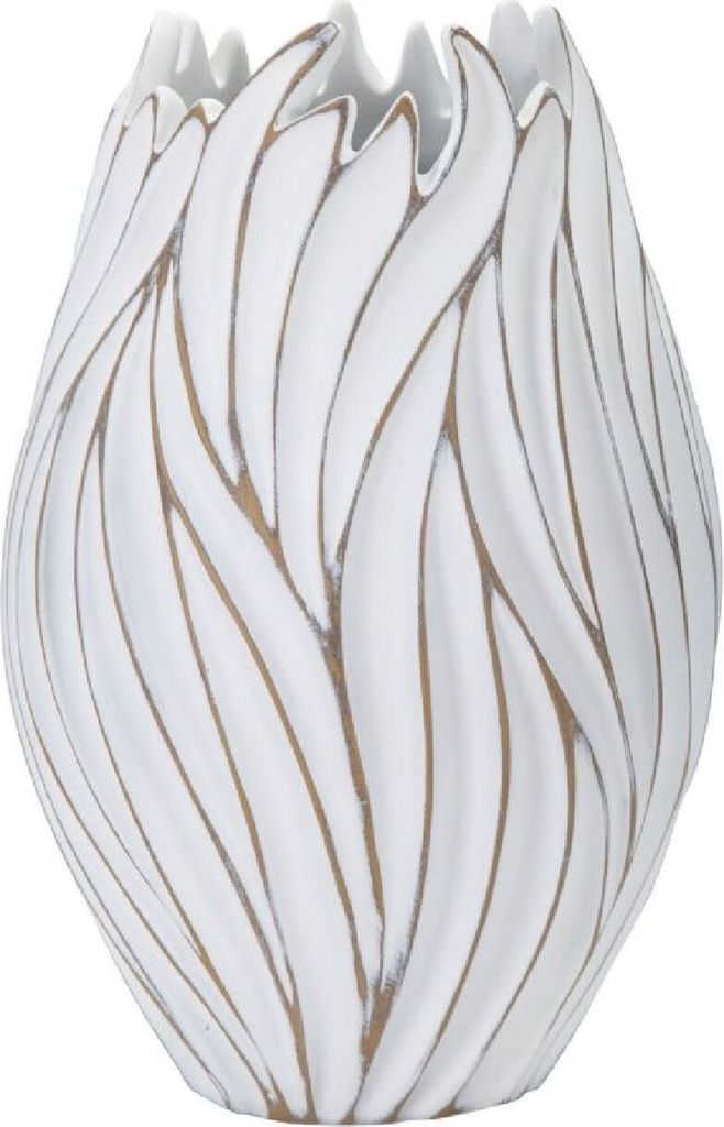 Mauro Ferretti Vase Honduras Ø 27x41,5 cm weiß gewaschen