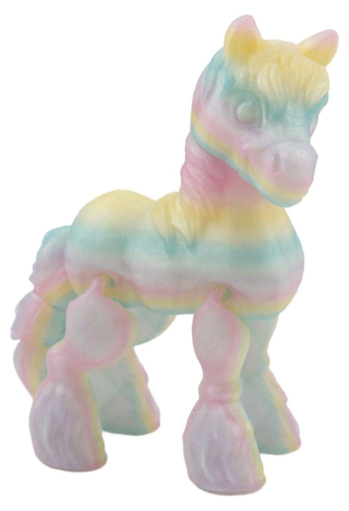 3D-gedruckte Pferdefigur mit beweglichen Gelenken – Ponystatue, Stressabbau-Spielzeug, Tiermodell, Tischdekoration, Ornament