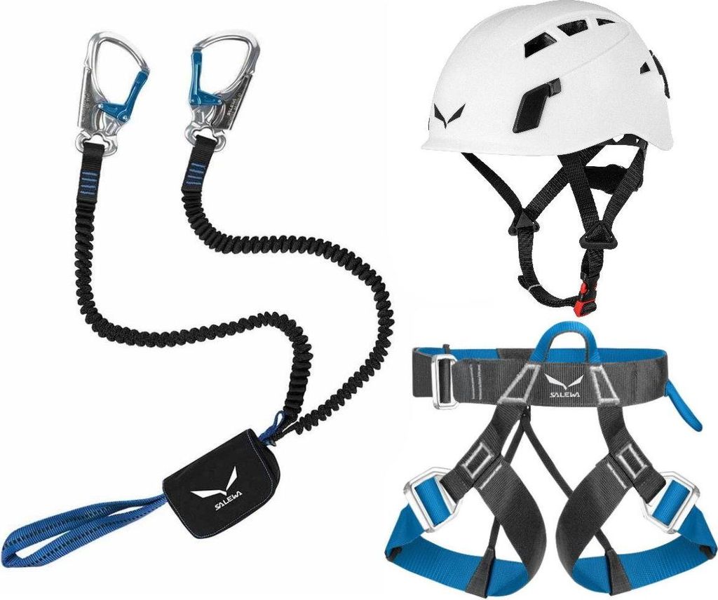 SALEWA Klettersteigset Via Ferrata Premium Attac und Ferrata Evo Klettergurt