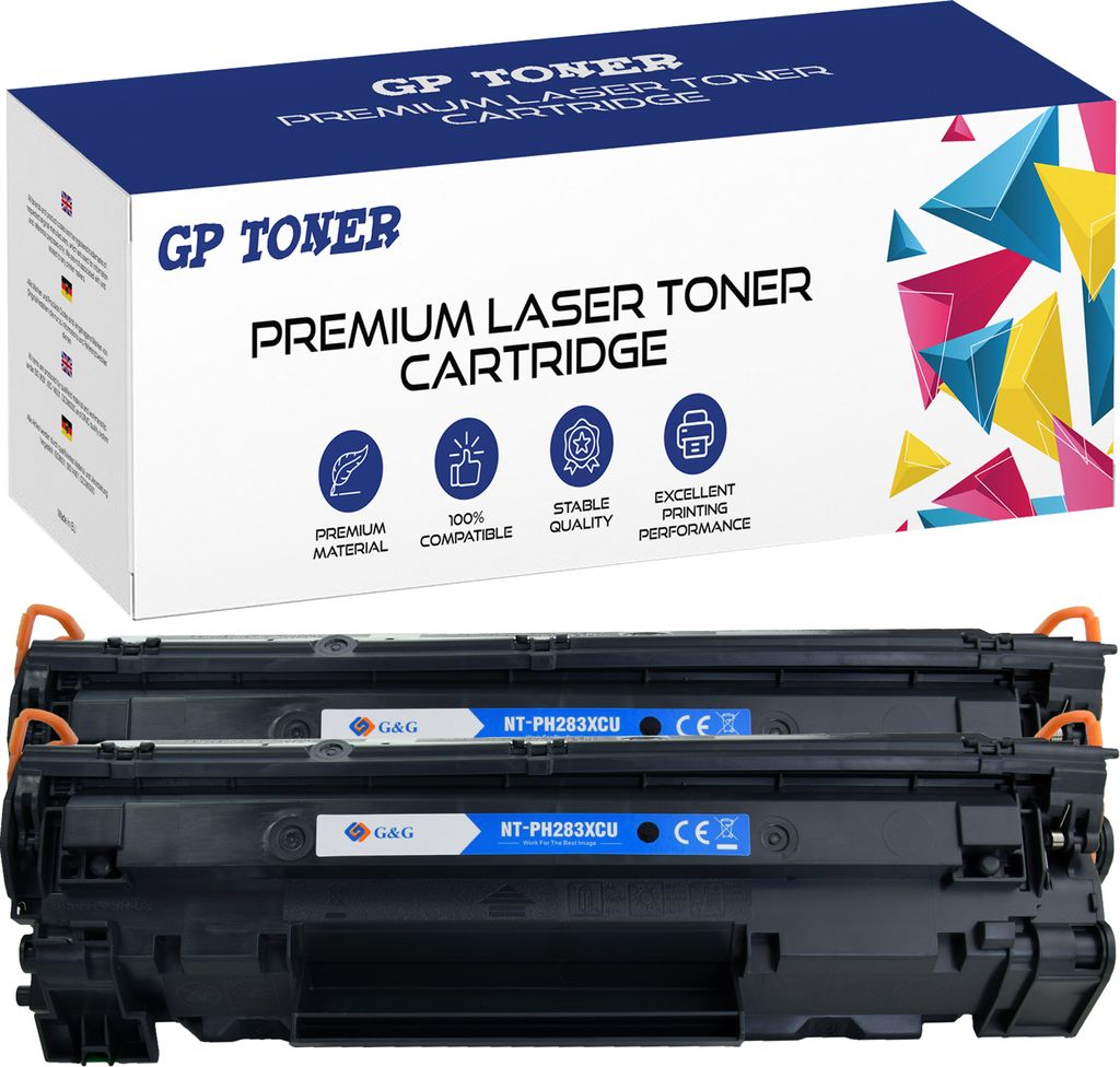 2x Toner für HP CF283X 83X LaserJet Pro MFP M201dw M201n M225dw XL