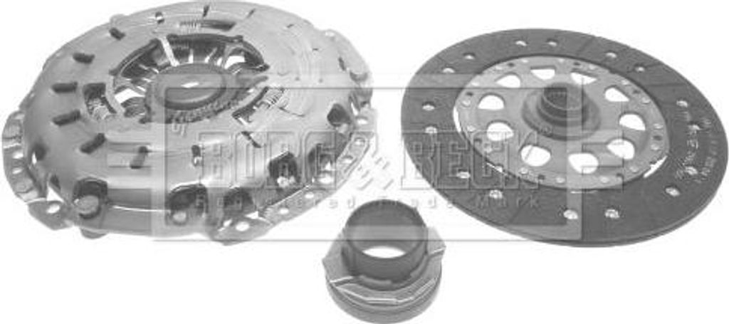 BORG & BECK HK2247 Kupplungssatz OE 21207575556 kompatibel mit 3er E46, 3er E93, 5er E60, X3