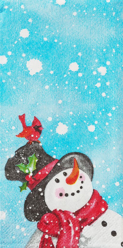 Paper Design Papiertaschentücher Happy Snowman 10 Stk 22x21.5 cm Taschentücher