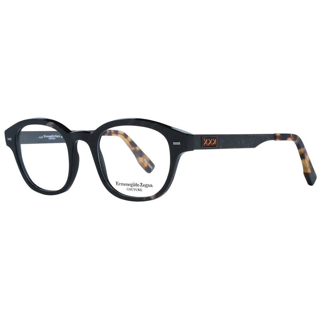 Lunettes de Vue en Corne Véritable Zegna Couture ZC5017 Taille 48