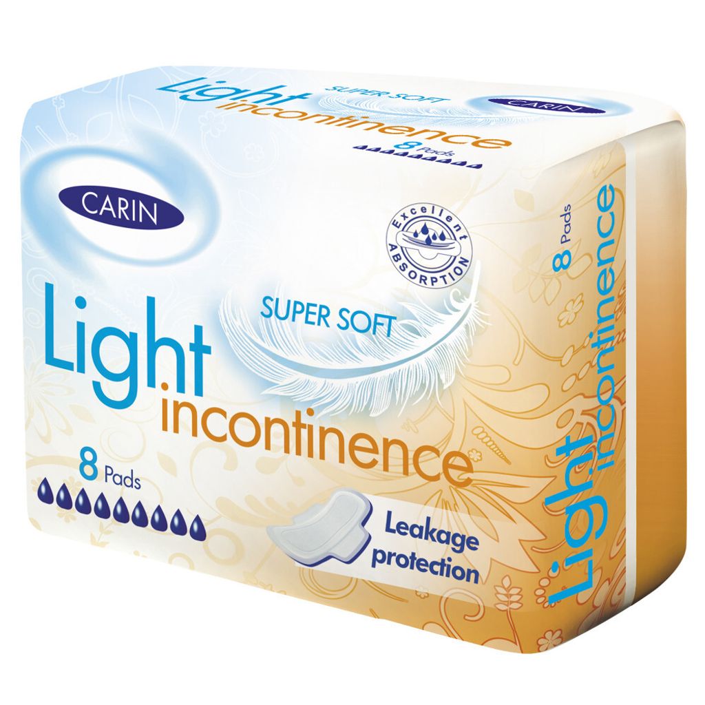 CARIN Light Incontinence okřídlená vložka (8ks), 40057 Obrázek produktu 