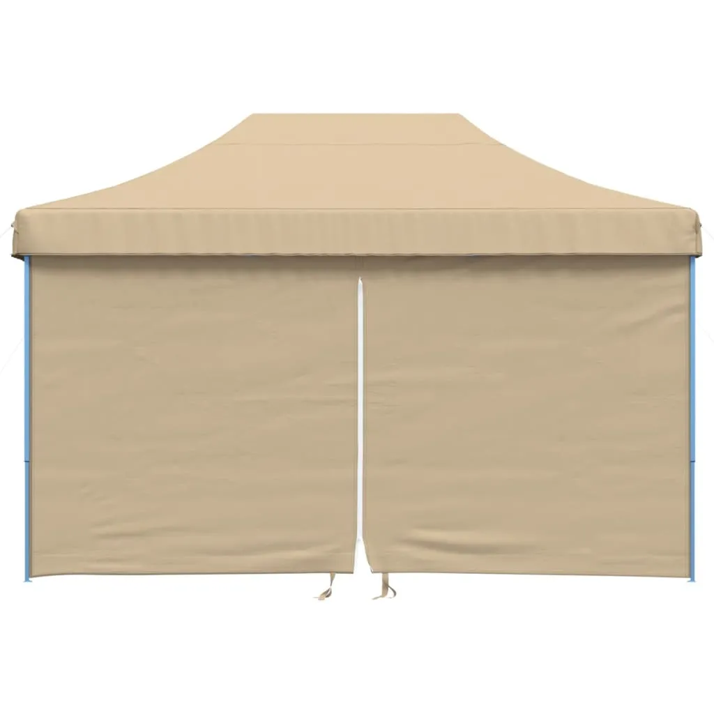 Tonnelle de jardin pliante imperméable beige pour réception