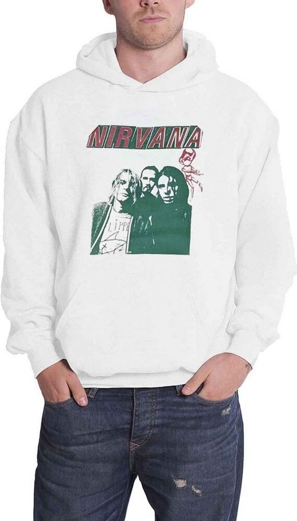 Nirvana - "Flipper" Kapuzenpullover für Herren/Damen Uni RO3675 (XL) (Weiß)