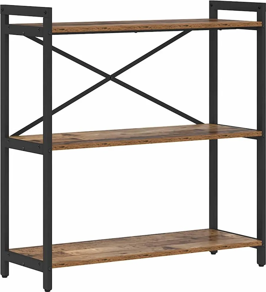 Libreria in legno riciclato 80 x 30 x 85 cm Materiale ligneo