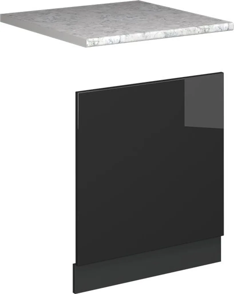 Frontale Cucina Vicco Fame-Line 60 cm Antracite Lucido | Effetto Luxury