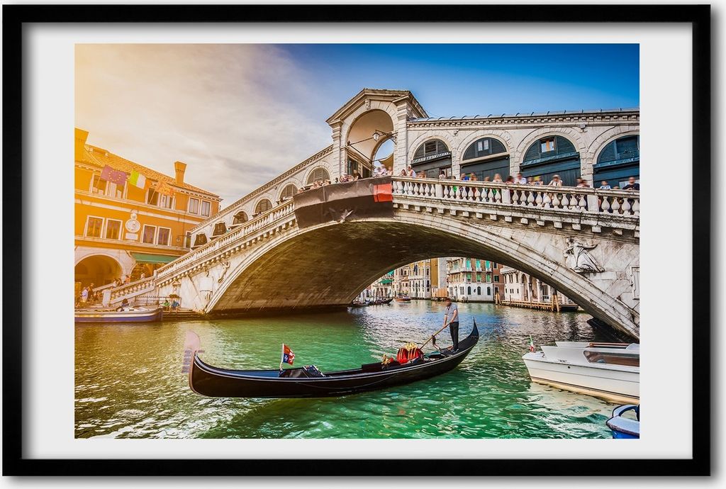 Bild 60x40 MDF-Rahmen, Wandkunst Venedig, Italien Produktbild 