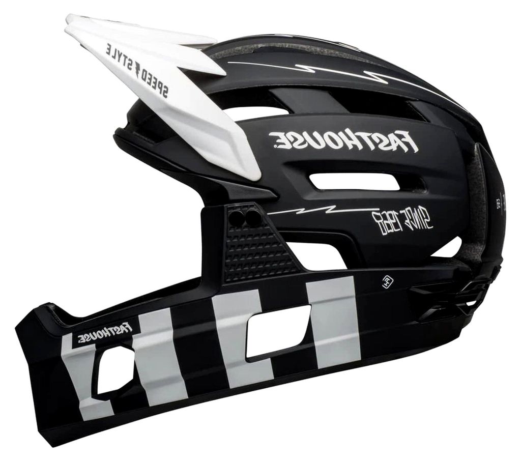 Bike Super Air R Spherical Fahrradhelme Matte Black/White Fasthouse L