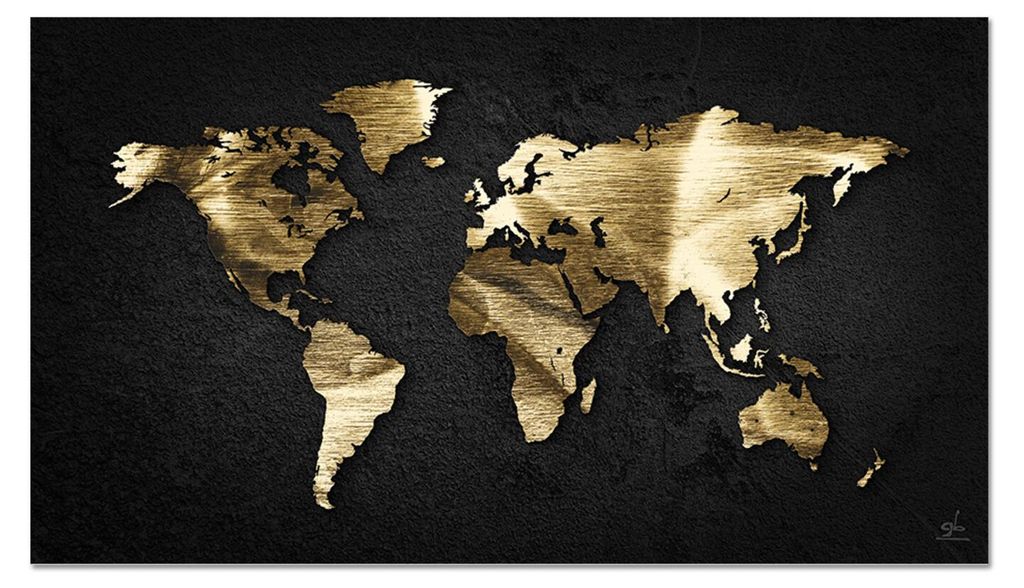 Giallobus - 34 - Goldene Karte - Giallobus - 35L x 20B cm - Bild - Acrylglas