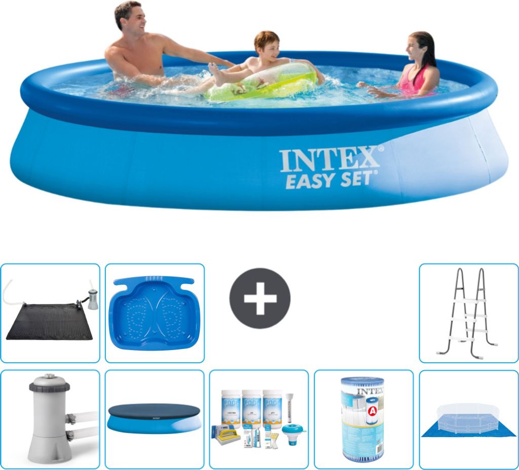 Intex runder aufblasbarer Easy Set-Schwimmpool – 366 x 76 Produktbild 