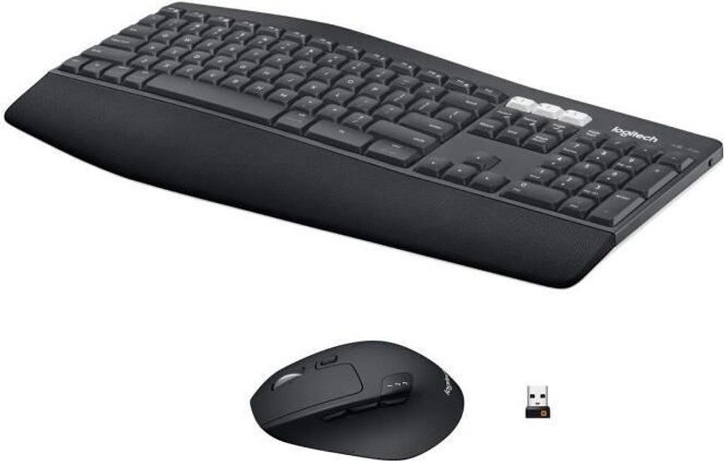 Logitech MK850 - Standard - Kabellos - RF Wireless - AZERTY - Schwarz - Maus enthalten
