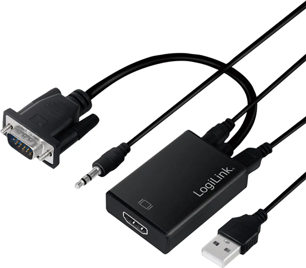 Convertisseur VGA vers HDMI : Résout l'incompatibilité Écran Noir 0,2m
