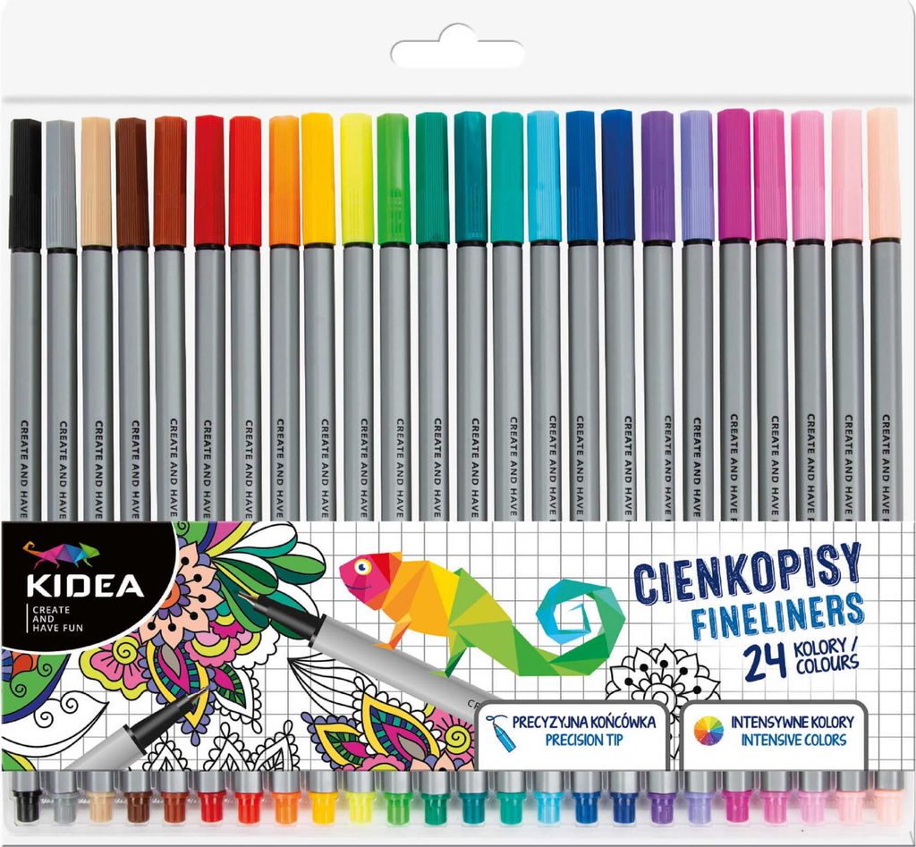 Kidea 4314 Fineliner 24 Farben Produktbild 