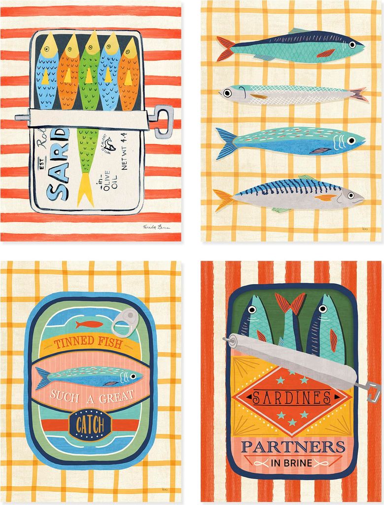 ARTland Sardines Größe: 45x60 cm