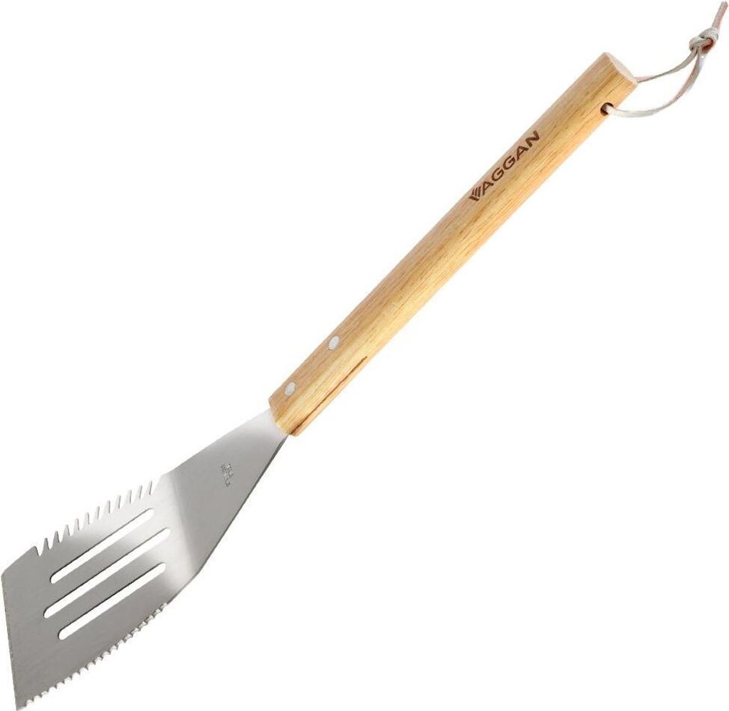 Vaggan Grillspatel, Edelstahl/Holz, 40 cm, Silber/Braun Produktbild 