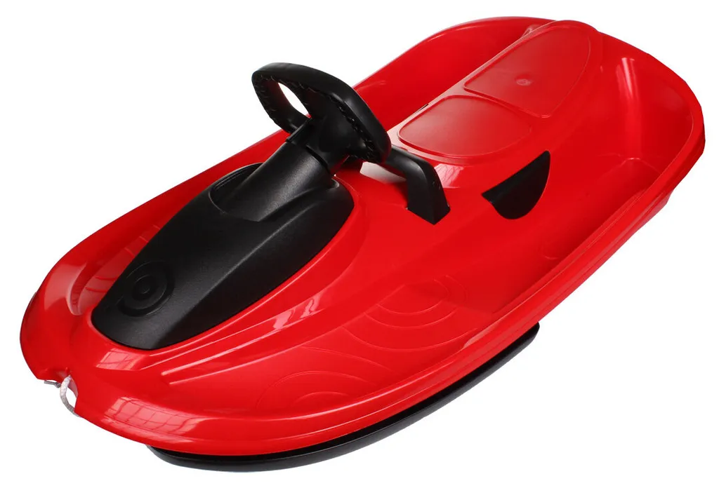 Bobsleigh de Neige Merco Stratos Rouge - Luge Dirigeable pour Enfants