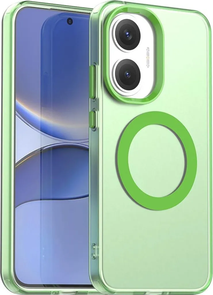 Custodia MagSafe Xiaomi Poco F7 Verde Phonesta HardFrost Antiurto