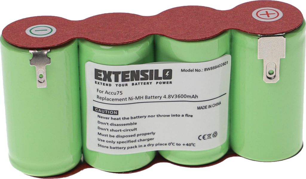 EXTENSILO Akku kompatibel mit Gardena Accu75 (8802), Accu75 Produktbild 
