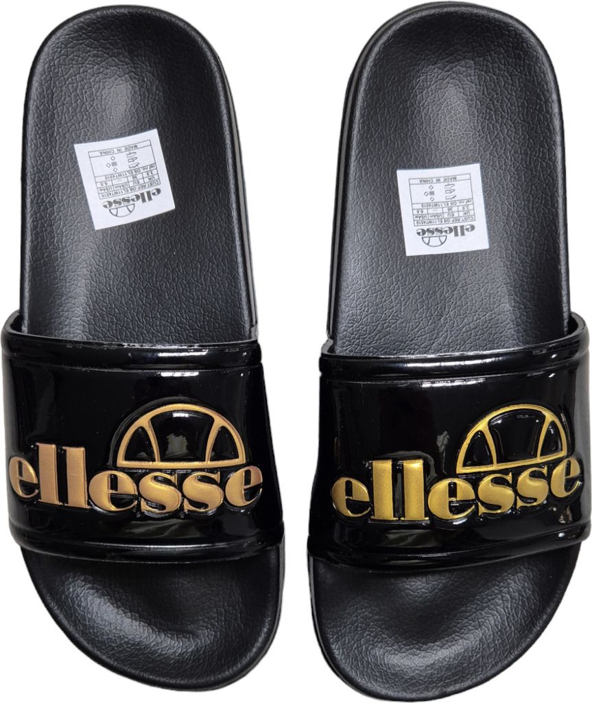 Ellesse Damen Badeschlappen Gisele Schwarz/Gold Größe 37 Produktbild 