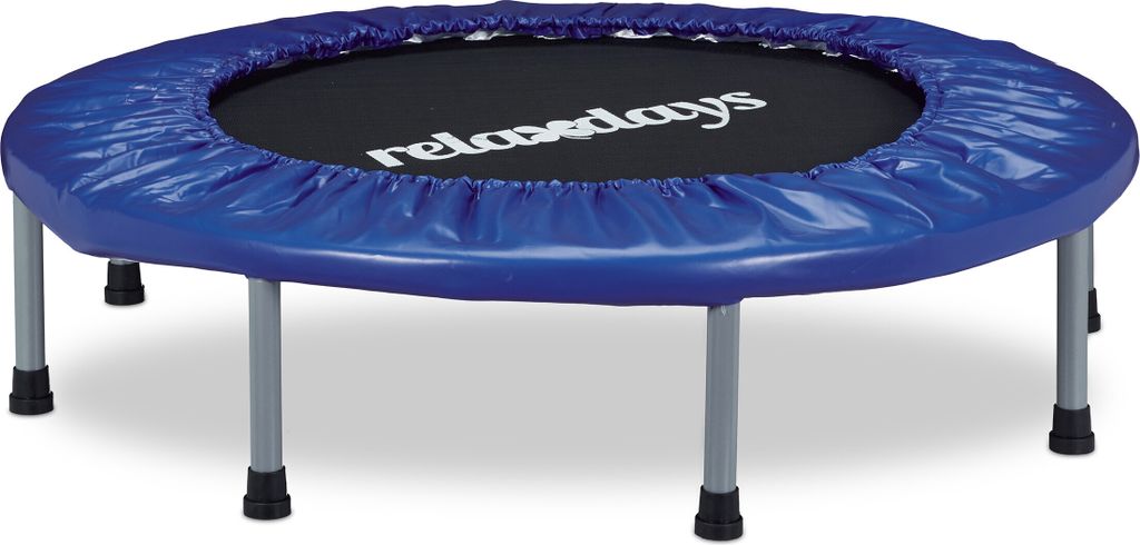 Relaxdays Trampolino pieghevole, per interni, fitness H x L Immagine del prodotto 
