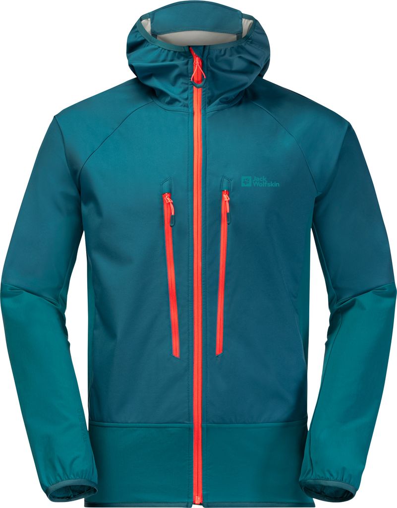 Jack Wolfskin Alpspitze Hoody M Blue Coral XL Outdoor Jacke